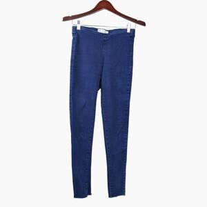 Free People Size 25 Easy Goes It Jeggings Denim Medium Blue Wash